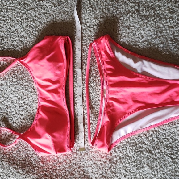 Neon Strappy High Cut Bikini Set - Picture 2 of 13